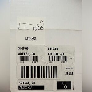 BRAND NEW IN BOX WOMEN’S ALDO THIGH HIGH ADESSI BOOTS IN BLACK - Size 10